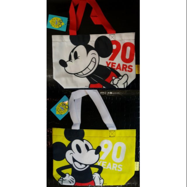 日本限量 米奇 帆布小提袋 米老鼠 便當袋 小提包 Mickey Mouse 小巧購物袋 輕巧收納袋