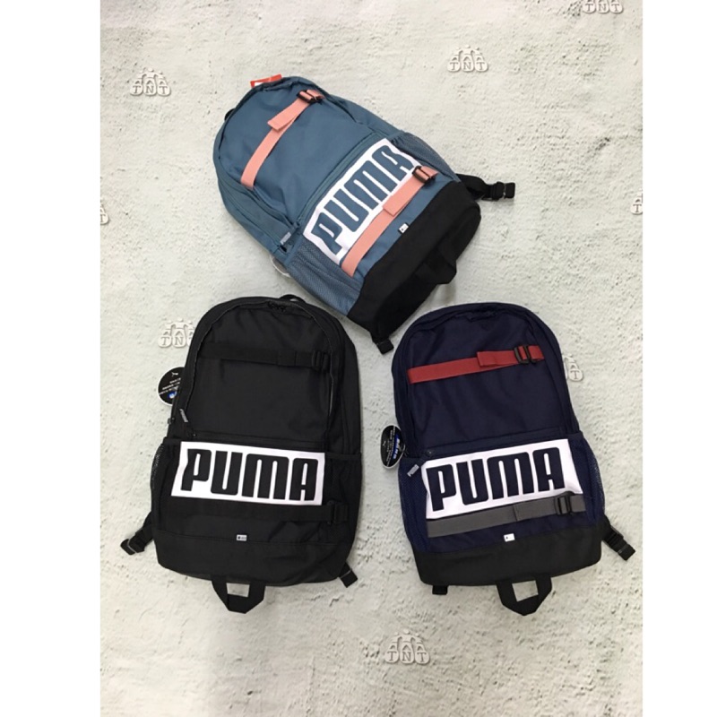 《TNT》PUMA DECK 帆布 多夾層 大logo 筆電 反光 後背包 074706