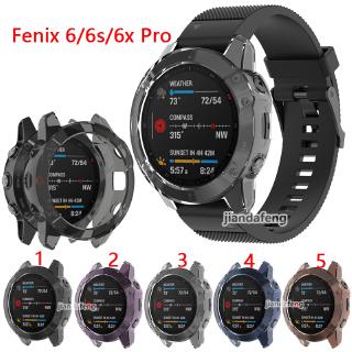 Garmin Fenix 6 / 6S / 6X Pro 透明 TPU 錶盤保護殼。