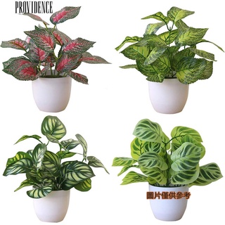 providencem1 仿真植物盆栽 紫蘇葉 婚慶隔斷裝飾 西瓜葉 商場綠化假樹景觀草
