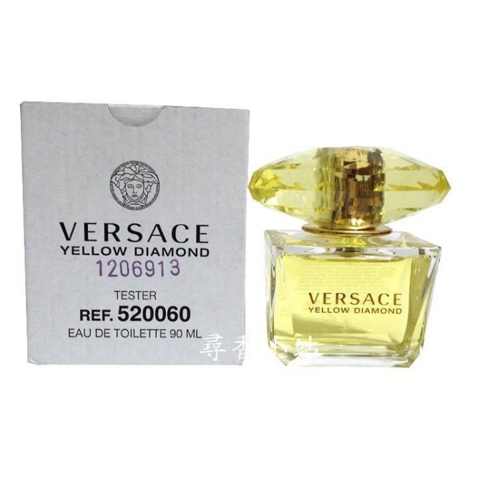 尋香小站》Versace Yellow Diamond 香愛黃鑽女性淡香水90ml TESTER 包裝| 蝦皮購物