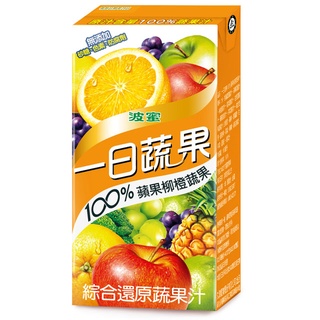 波蜜 一日蔬果100%蘋果柳橙蔬果[箱購] 160ml x 24【家樂福】