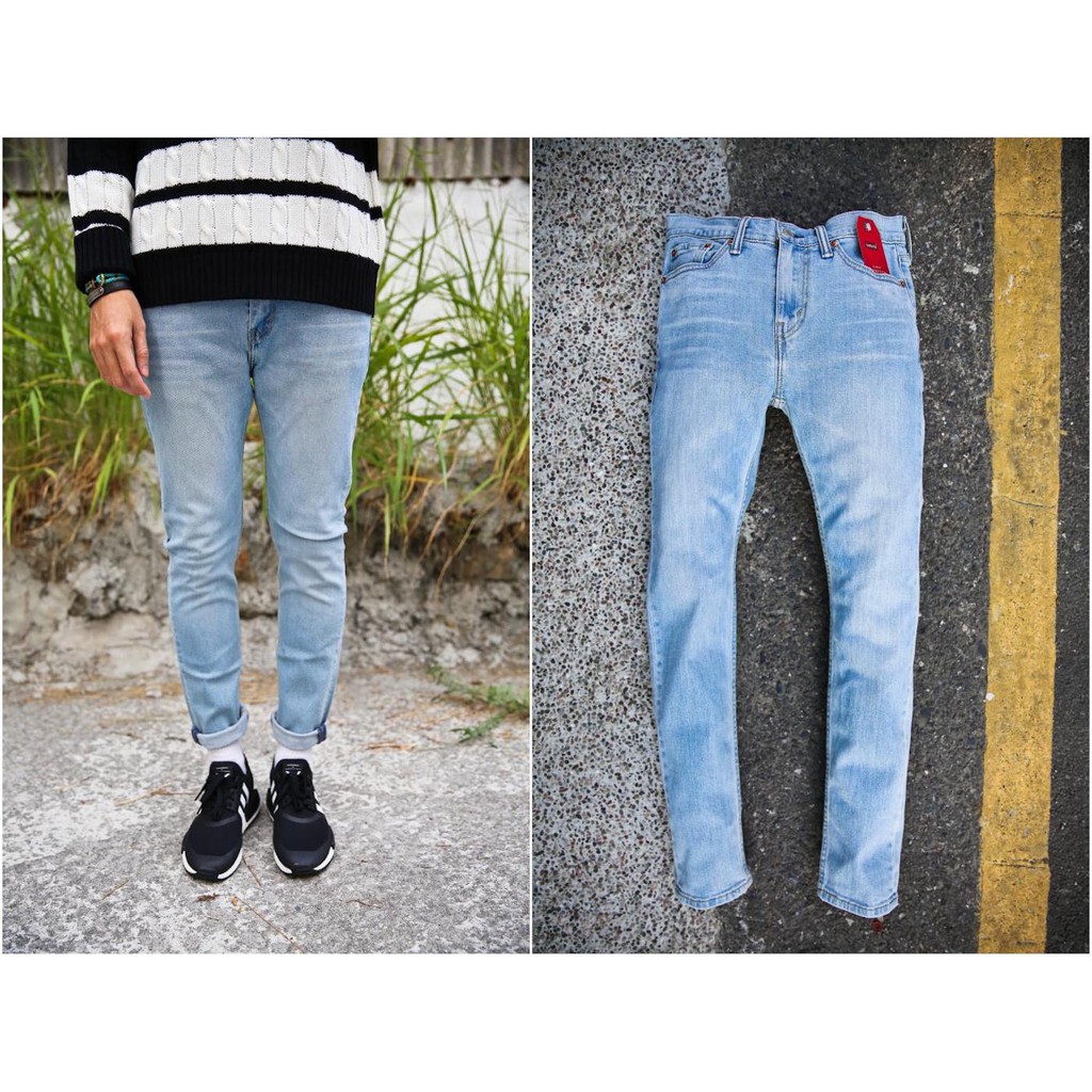 *Kurbis Store* LEVIS 510 美版 Skinny Jeans 淺藍 水洗 刷白 窄版 牛仔褲