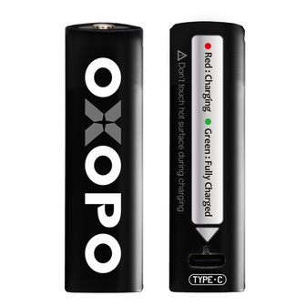 『視界』台灣出貨！公司貨！免使用充電器！OXOPO【XC系列】18650 快充鋰電池 1入 內附USB Type-C充電