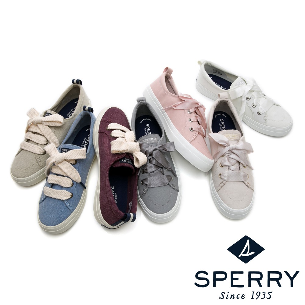 Sperry 經典粉彩系緞帶帆布鞋 女 五色任選 蝦皮商城 Line購物
