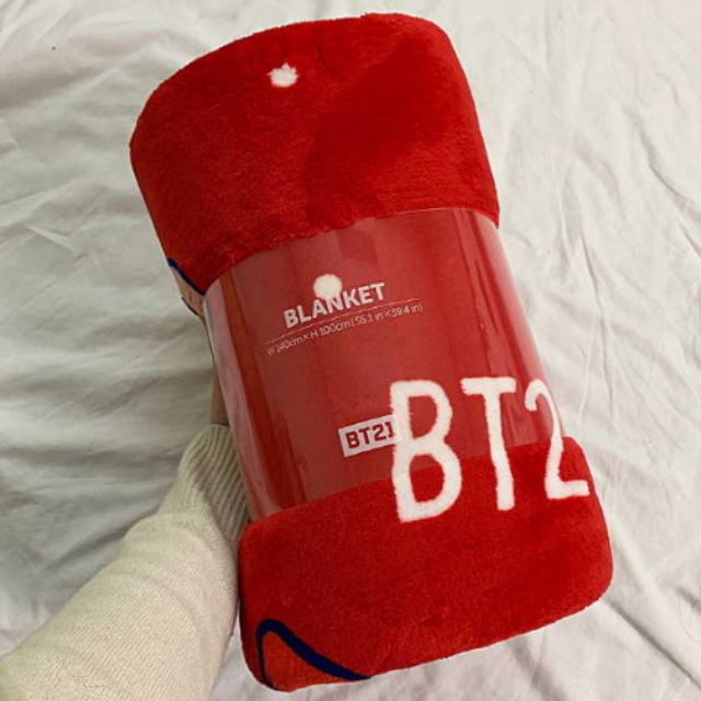 (現貨，低於成本售)BT21 聖誕節毛毯 防彈少年團 BTS 聖誕交換禮物