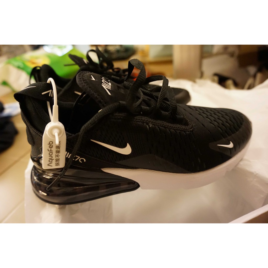 Nike Air Max 270 女子 黑白 氣墊 避震 球鞋 react 購自 aquafebshop 全新 US7