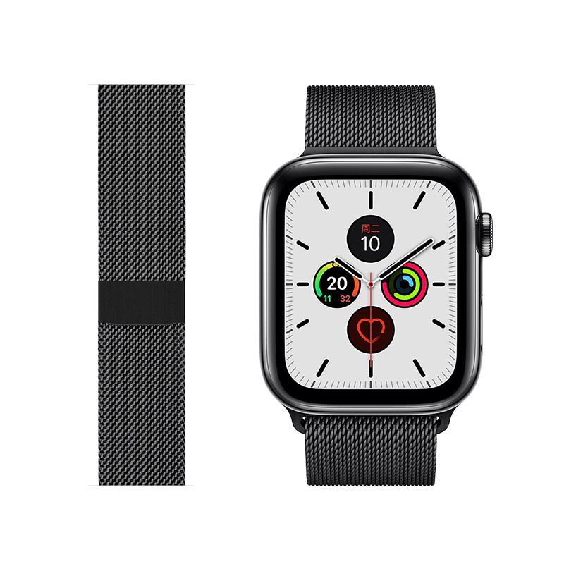 apple watch表帶蘋果手表表帶iwatch 5/4/3/2代米蘭尼斯不銹鋼44mm/42/40/38mm金屬表帶