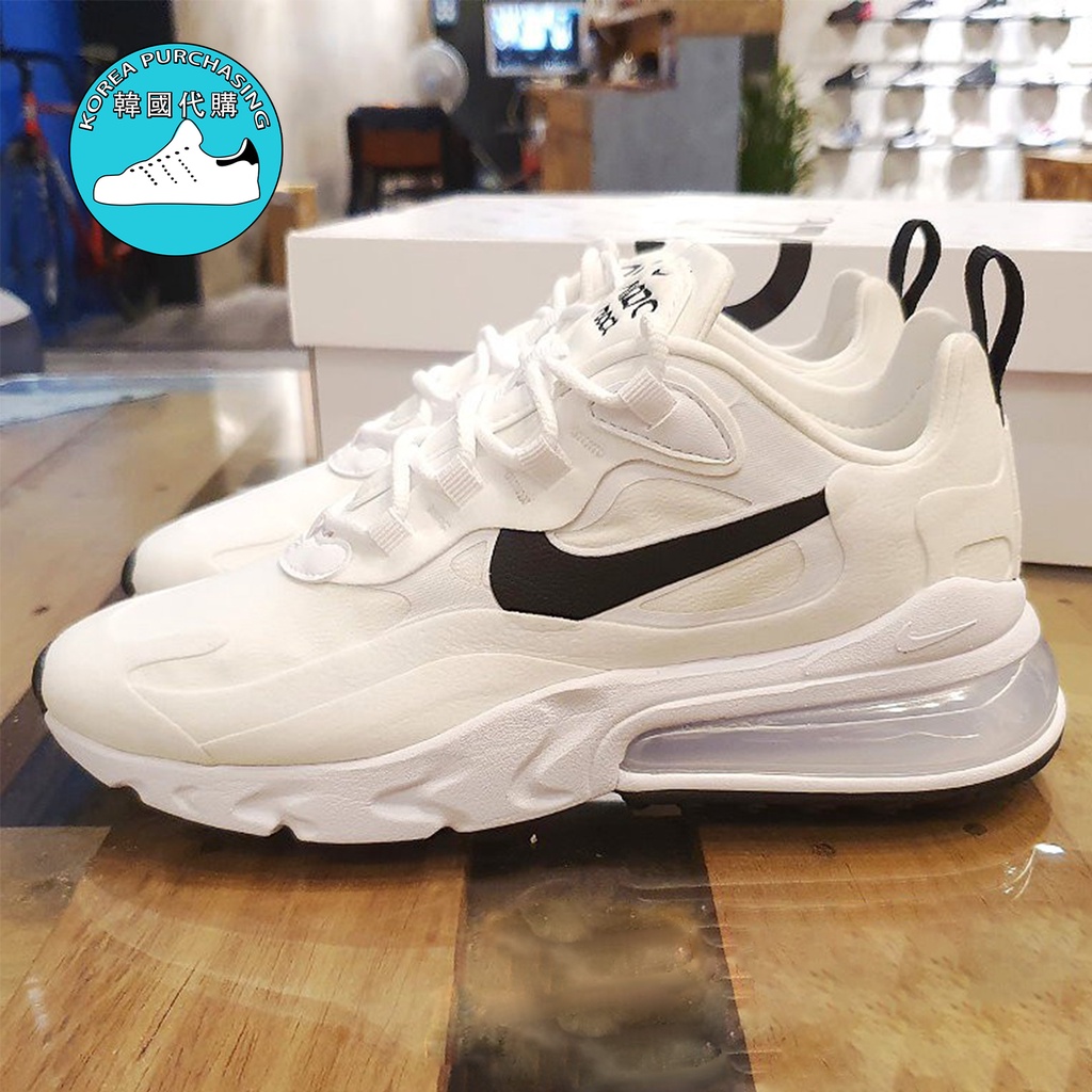 ✨【韓國代購】✨附發票  Air Max 270 React  氣墊跑鞋 黑白 彩虹色冰淇淋 雲朵棉花糖 男女鞋