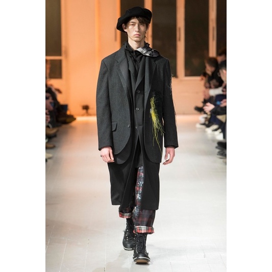 Yohji yamamoto 20AW 紅灰格子褲