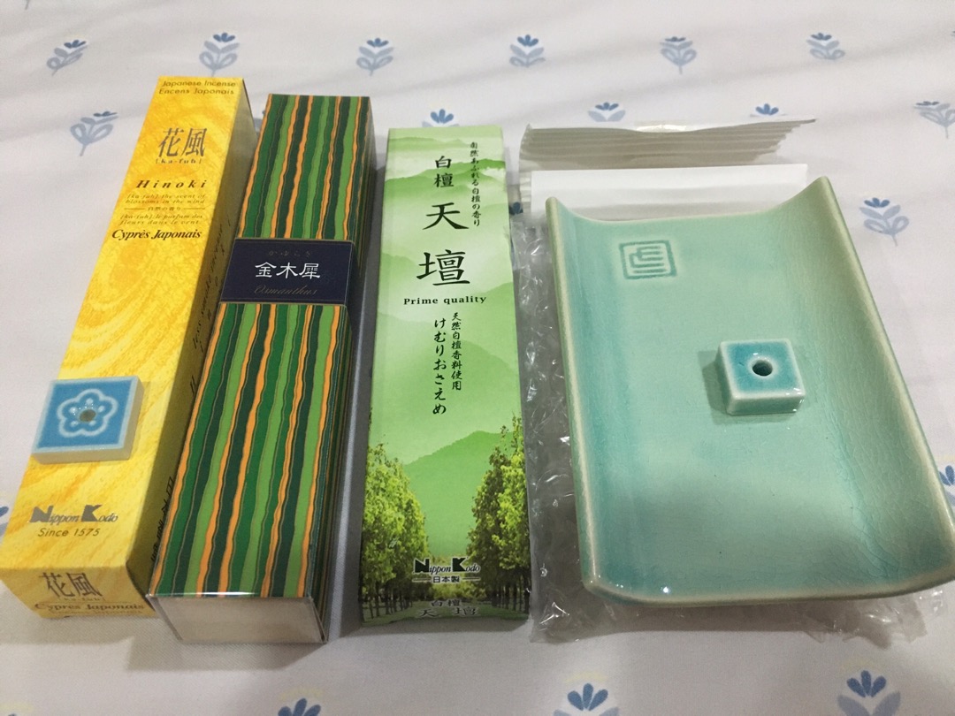 日本香堂kayuragi 金木犀線香 香立 新月集 蝦皮購物