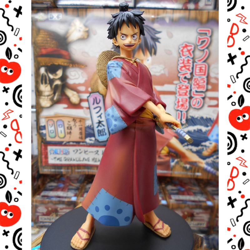 現貨，萬普 BANPRESTO 海賊王DXF  和之國 魯夫 索隆 香吉士 劇場版 武士刀 景品 公仔 「金證版」！