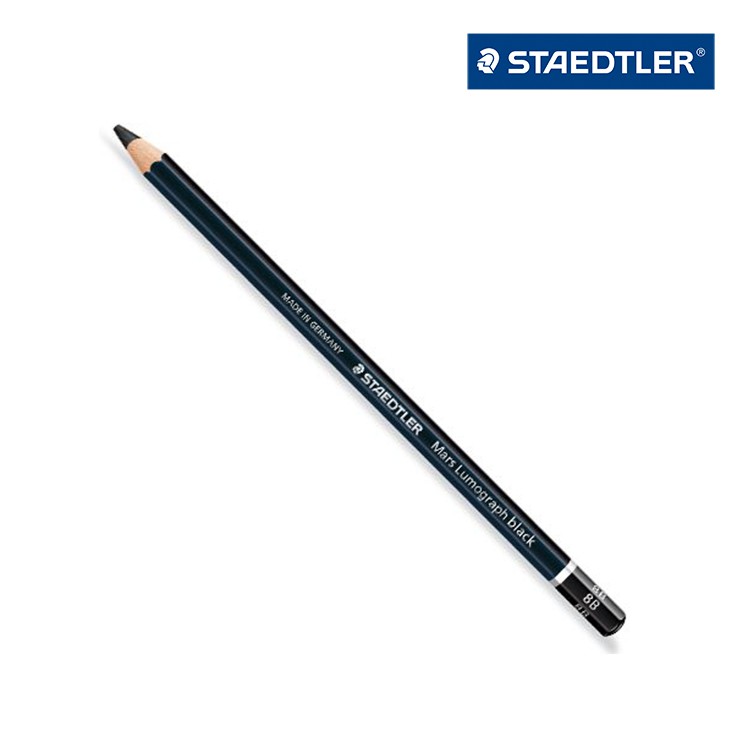 Artshop美術用品 Staedtler 施德樓100b 頂級黑桿繪圖素描鉛筆 2b 4b 6b 8b可選 蝦皮購物