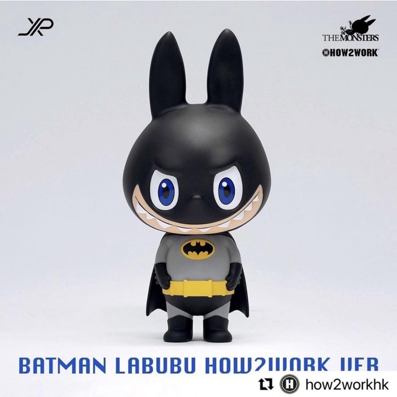 HOW2WORK　LABUBU　バットマン　ソフビ　フィギュア　黒 HOW2WORK LABUBU バットマン ソフビ フィギュア 黒 ARTFX+ バットマン