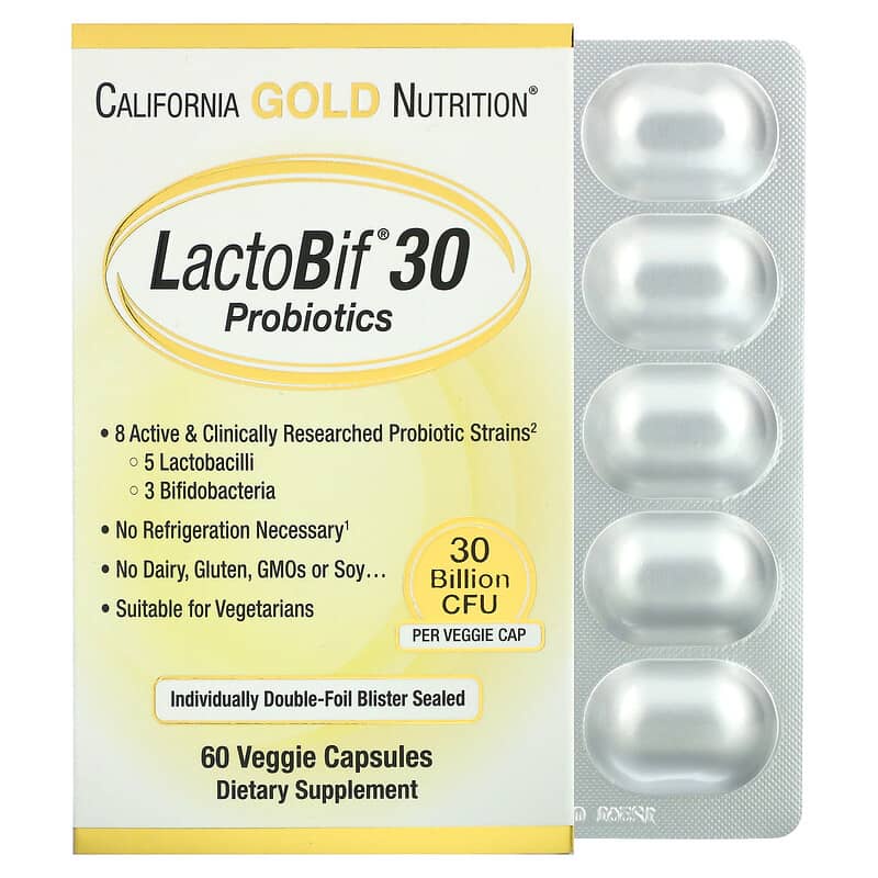 美國代訂California Gold Nutrition 益生菌300億菌單位 60顆(自用食品委託勞務服務)