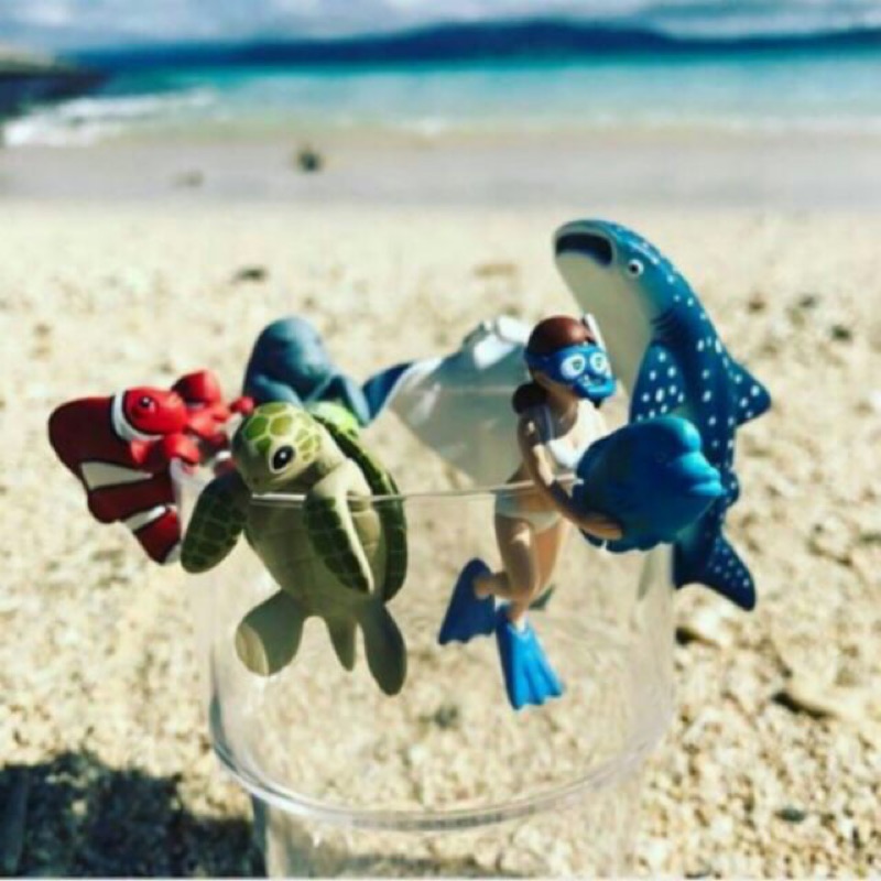出清 沖繩 美麗海水族館 限定 杯緣子 扭蛋