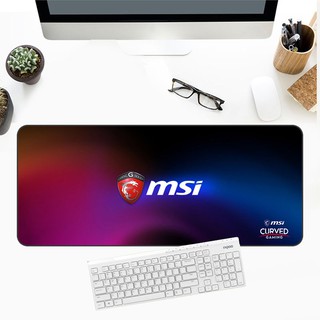 {滑鼠墊}MSI鼠標墊微星紅龍電競技超大鼠標墊筆記本辦公鎖邊鍵盤墊定制