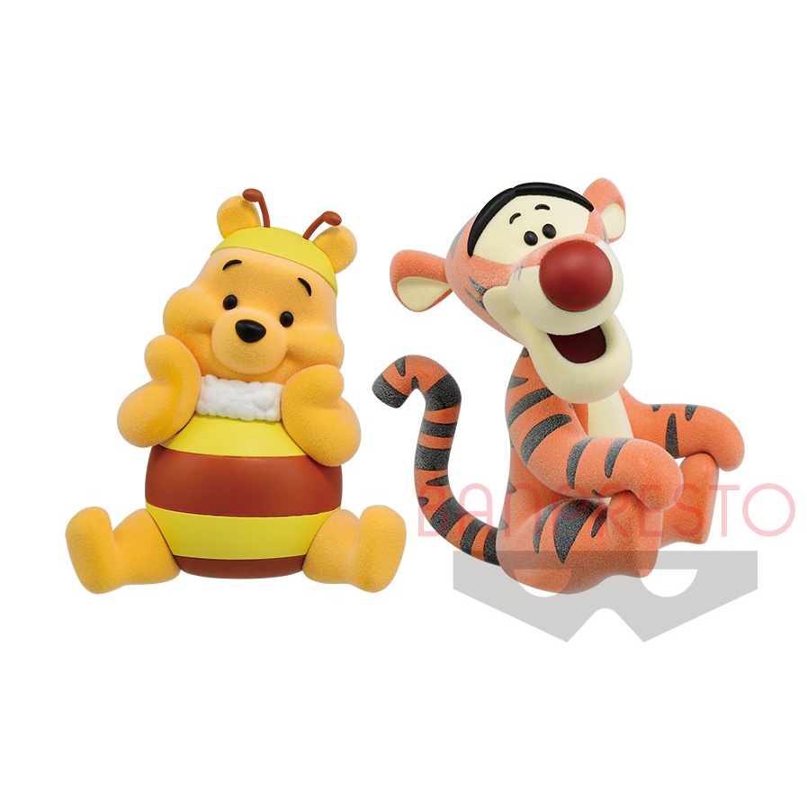 日本景品 迪士尼 小熊維尼&amp;跳跳虎 絨毛公仔 Disney Fluffy Puffy Winnie &amp; Tigge