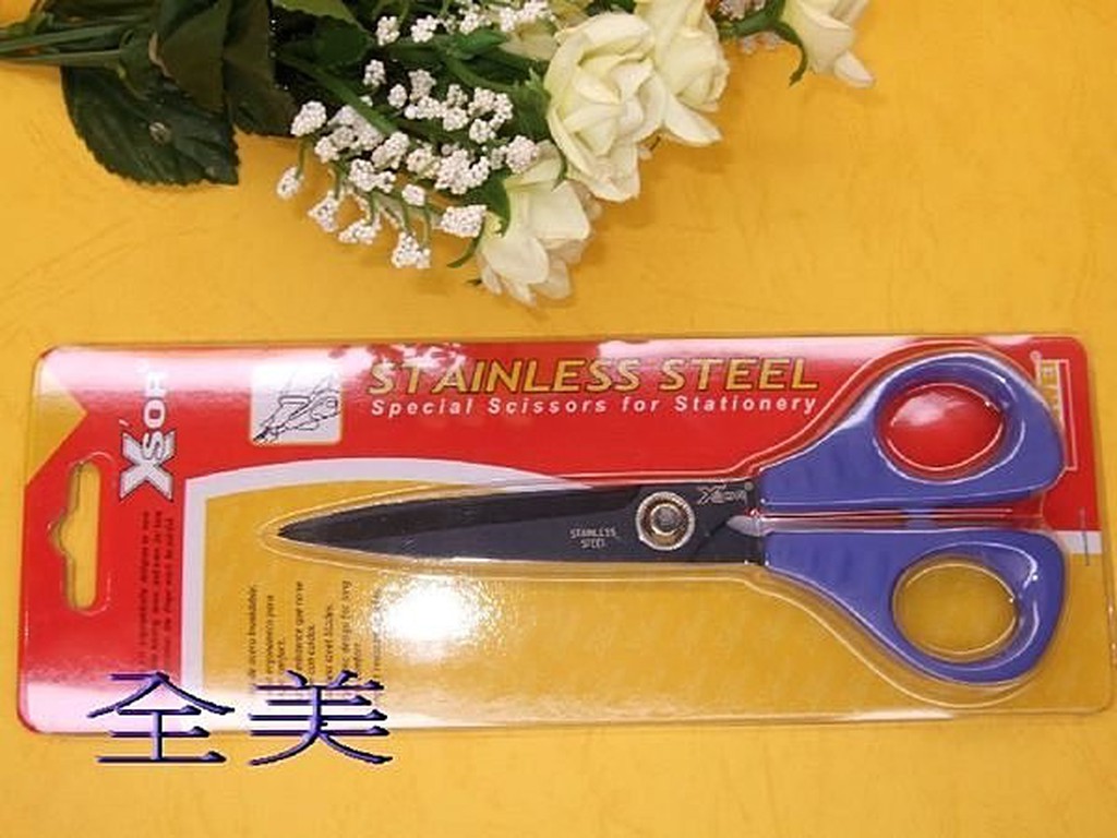 台灣製造拼布專用高級鐵氟龍剪刀6-1/2吋(細齒防逃剪刀)
