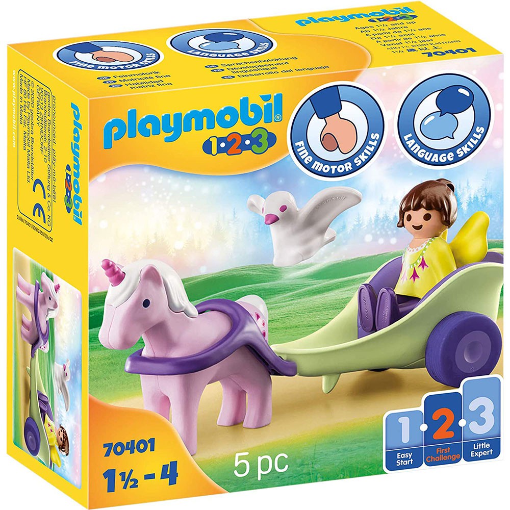 Playmobil 70401 123系列 獨角獸馬車與仙女 PM70401