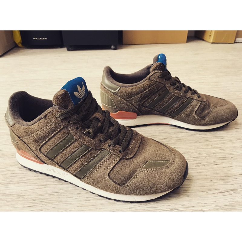 8.5成新 Adidas ZX700 綠色 橘色 麂皮 Us10號