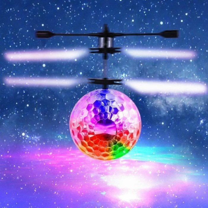 七彩懸浮球感應飛行器 感應飛機感應水晶球飛行球 感應懸浮球玩具魔幻金探子/七彩閃光透明水晶球『台灣現貨 快速出貨 』