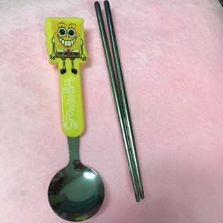 海綿寶寶造型湯匙 筷子