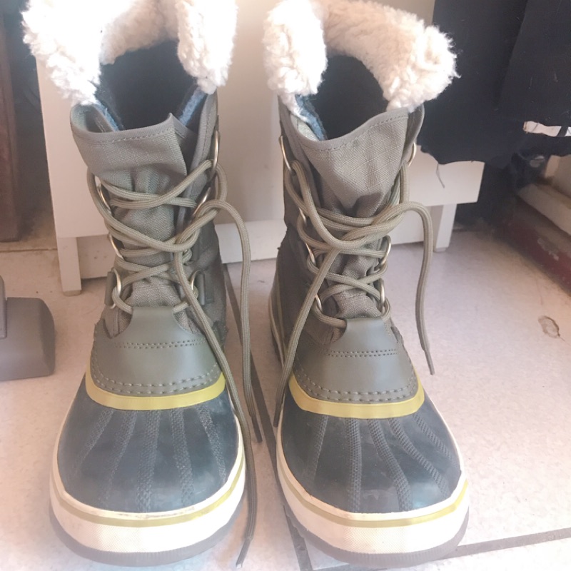 SOREL 冰熊 加拿大 雪靴 防水 防雪 防滑 禦寒 有型 墨綠 25號