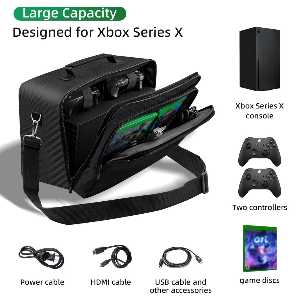 Xbox Series X 遊戲機主機保護收納包 Xbox Series X主機旅行包