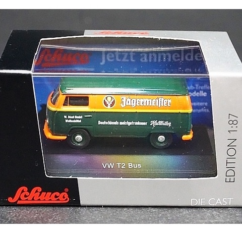 [現貨] [全新稀有絕版品] 1/87 Schuco VW T2 Jägermeister 鹿頭