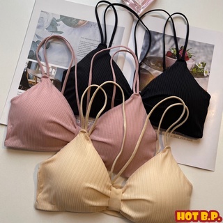 【HOT 本舖】夏季新款內衣少女學生透氣柔軟裹胸女無鋼圈顯胸小日系美背文胸罩 小胸無鋼圈內衣 女生夏季薄款小可愛