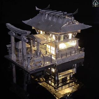 現貨💥24H出貨💥DIY 拼裝模型 袖珍屋 玩具 RG鋼彈 生日禮物 良願神社3D金屬立體拼圖DIY手工模型玩具禮