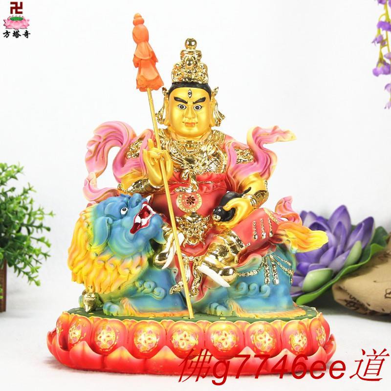 佛道 10寸供奉敦煌彩財寶天王多聞天毘沙門天毗沙門天密宗佛教佛像擺件 G7746ee 蝦皮購物