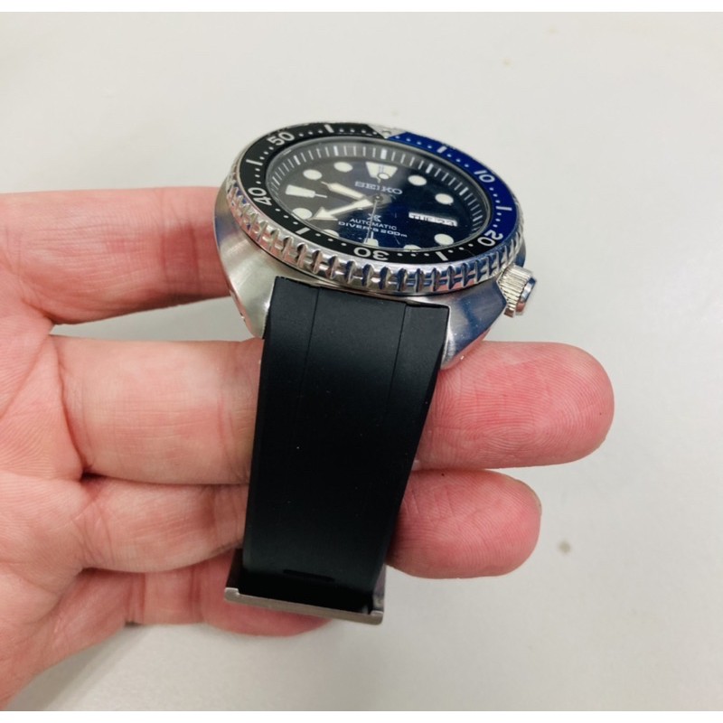 Seiko SRPE39 復刻龜專用弧口橡膠錶帶