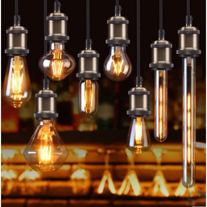 【附發票】EZ-Life愛迪生led燈泡、愛迪生螺口E27、復古燈泡、LED燈絲燈、仿鎢絲透明E27接頭裝飾