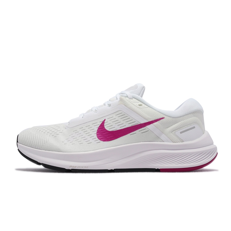 Nike Air Zoom Structure 24 女 慢跑鞋 桃紅勾 白 DA8570103 Sneakers542