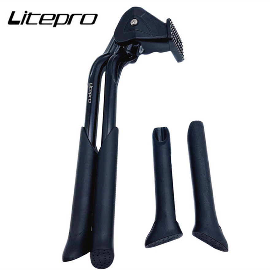 Litepro 雙中心支架 20 28 英寸橡膠替換折疊自行車腳凳停車自行車架支架替換件