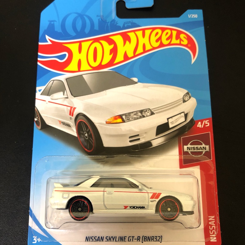19 最新風火輪hotwheels Nissan Skyline Gt R R32 Gtr Bnr32 白色 蝦皮購物