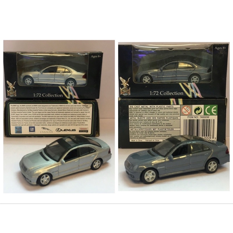 1:72 賓士 模型車 收藏 w211 E55 Benz AMG 稀有 絕版 非 E320 1:64 京商 210