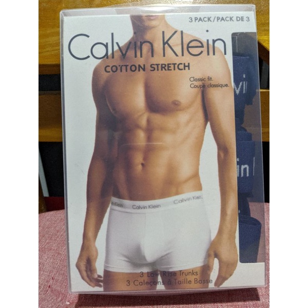 CK Calvin Klein 男 內褲 四角褲 全新 未穿 未試穿 低腰M號