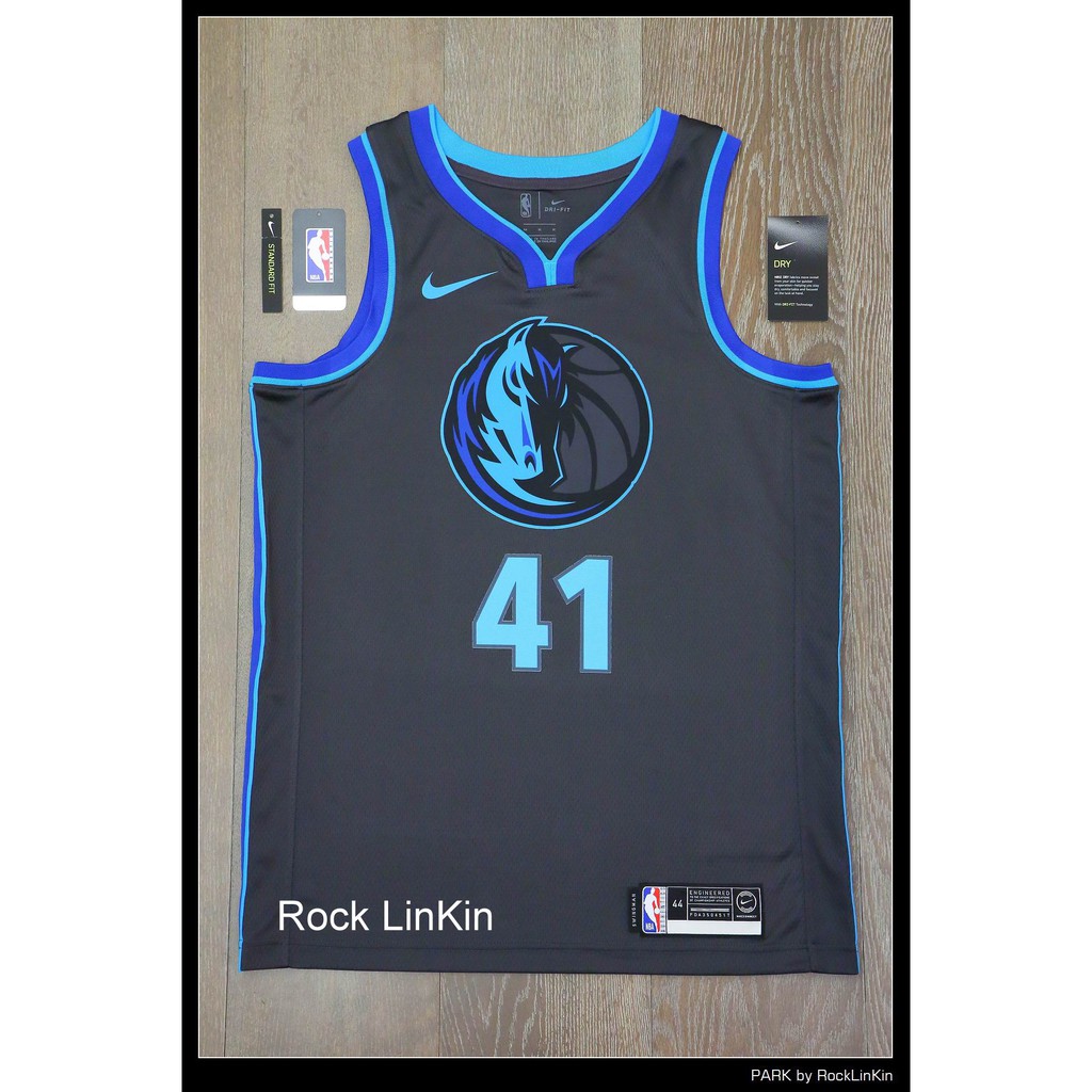 【Nike】Dirk Nowitzki City Swingman Jersey 小牛 獨行俠 城市 馬頭 熱轉印 球衣