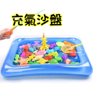 台灣現貨-充氣盤 沙盤 水盤 動力沙 釣魚遊戲 氣墊 托盤 挖掘