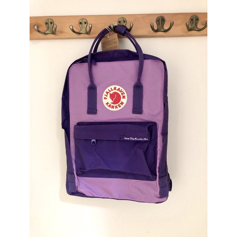 (全新正貨)瑞典北極狐Fjallraven Kanken Classic 中款 經典款 16L 後背包 肩背包 紫色