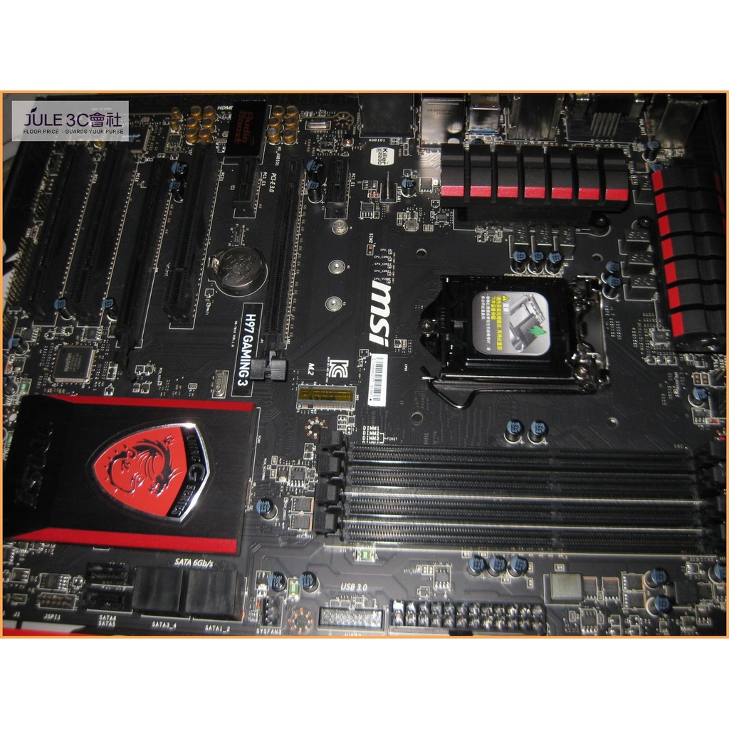 JULE 3C會社-微星MSI H97 GAMING 3 DDR3/軍規/電競/環繞音效/M2/1150 主機板