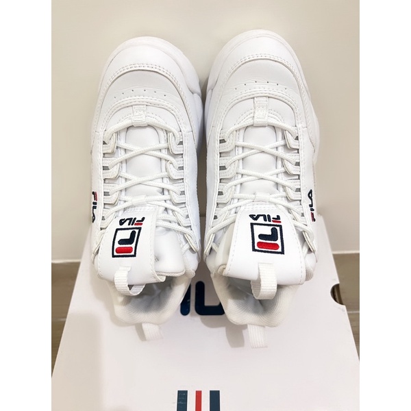 FILA DISRUPTOR II 女運動鞋-白（24.5/6.5）