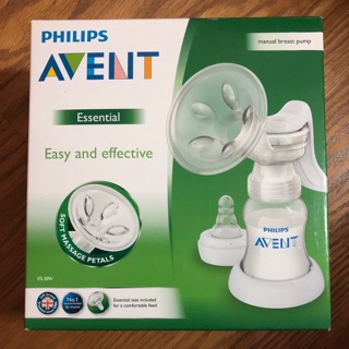 二手 近全新 AVENT 新安怡PP材質標準口徑手動吸乳器