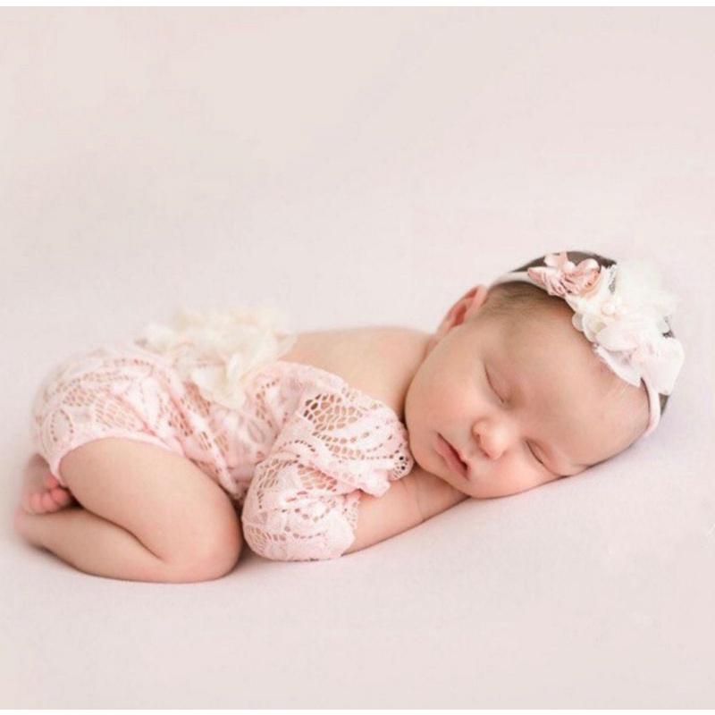 【出租】寶寶寫真服🌟新生兒蕾絲連身服