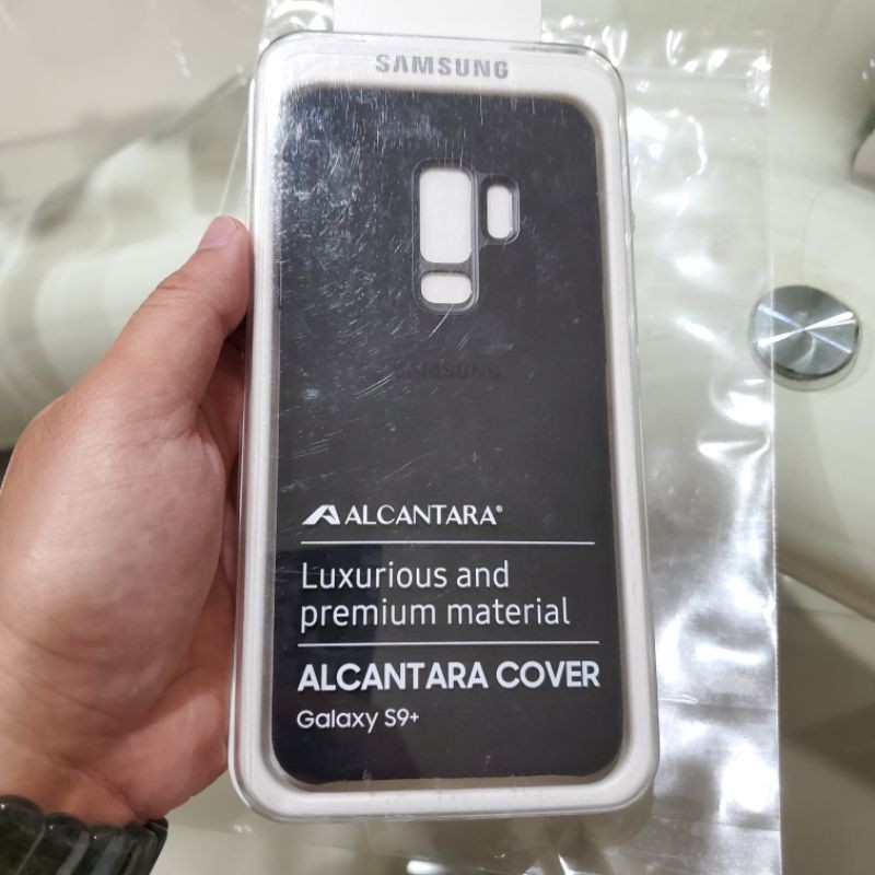 Samsung 三星 Galaxy S9+ Alcantara 義大利麂皮背蓋 / 黑色 / 原廠/ 加贈一條充電傳輸線