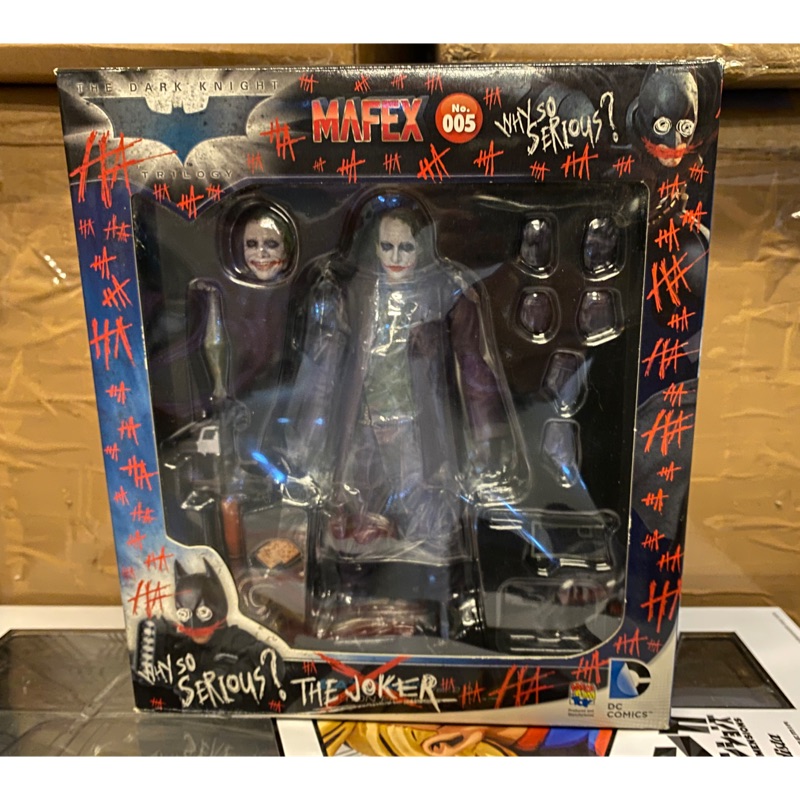 Mafex No.005 日版 小丑 Joker 希斯萊傑 諾蘭 蝙蝠俠 黑暗騎士 Medicom Toy 經典