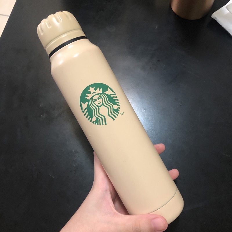 Starbucks星巴克300ml米不鏽鋼保溫瓶